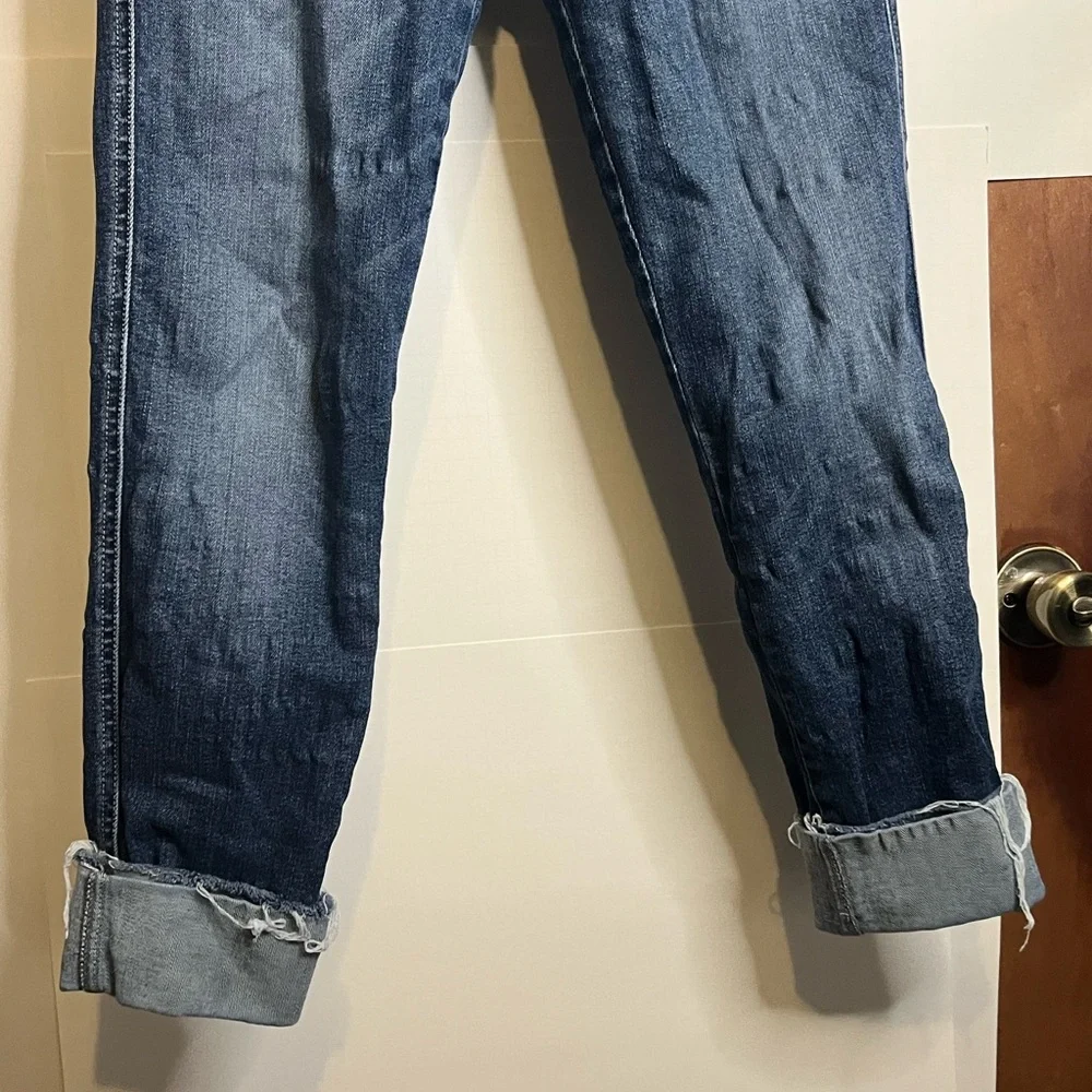 MOTHER Women’s Size 26 Pony Boy Ankle Fray Jeans in Bake Sale Brawl